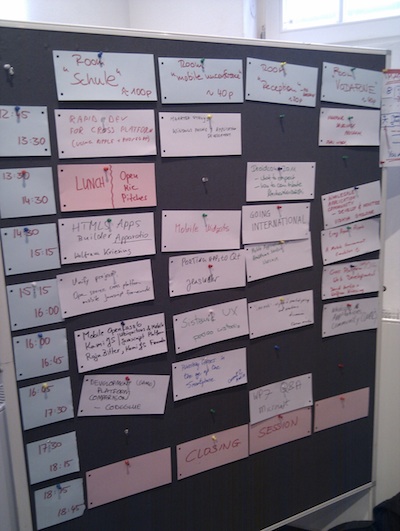 Mobile Unconference Schedule